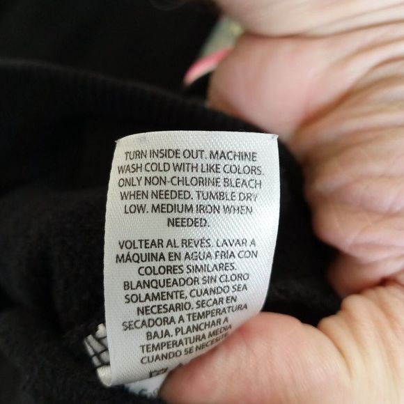 Danskin Now Hoodie Girls 14-16 Extra Large XL Full Zip Black Cotton/Poly - Picture 5 of 10